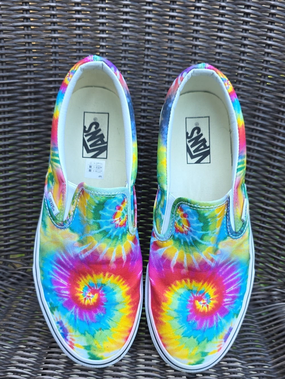 Vans Classic Slip-On Rainbow Tie Dye Sneakers
